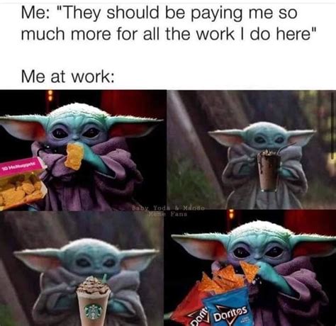 One famous twitter user shared a meme that said that paul rudd and baby yoda are fifty years old. 24 Memes For Anyone Working in Retail | Yoda funny, Yoda ...