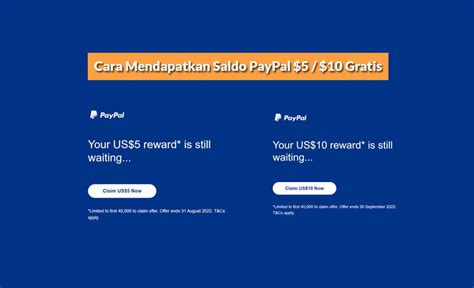 Cara Mendapatkan Saldo PayPal 5 10 Gratis 2022 Klinik Tekno