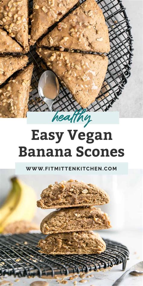 Healthy Vegan Banana Scones Fit Mitten Kitchen