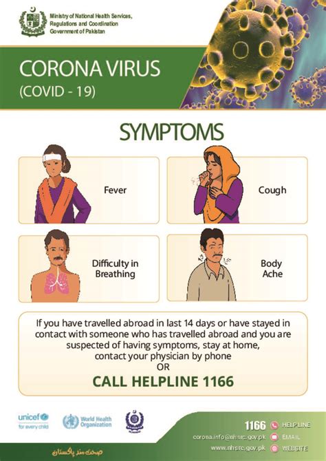You may have one or more of the following Document - COVID-19 Symptoms Flyer - English Version