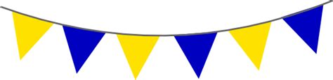 Yellow Blue Bunting Clip Art At Vector Clip Art Online