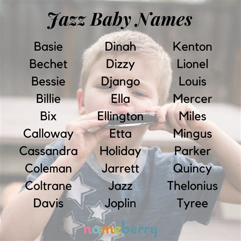 60 Jazz Baby Names Southern Baby Names Rare Baby Names Music Baby Names
