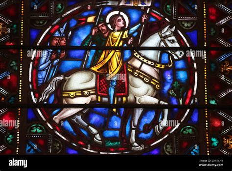 Joan Of Arc Stained Glass Window St Bartholomews Episcopal Church