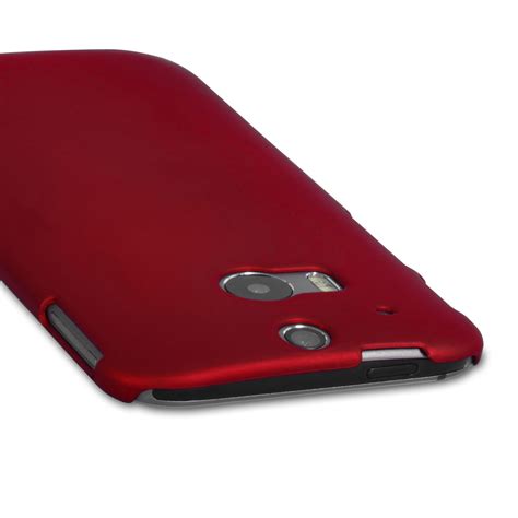 Yousave Accessories Htc One M8 Hard Hybrid Case Red
