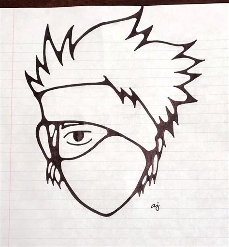 How To Draw Kakashi From Naruto ~ Drawing Tutorial Easy