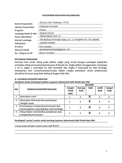 Sop Survey Kepuasan Pelanggan Dan Contoh Kuesioner Images And Photos