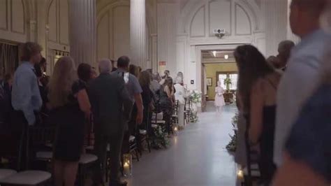 grandmother steals show as flower girl at granddaughter s wedding