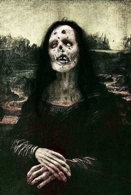 Zombie Mona Lisa Mona Lisa Zombie Art Horror Art