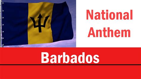 National Anthem Of Barbados With Animated Flag In Plenty And In Time