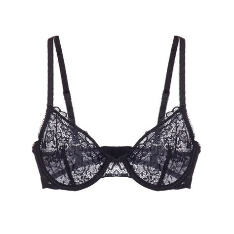 Mierside 0085 Womens Bra Black Lace Transparent Bra Sexy Push Up Bras