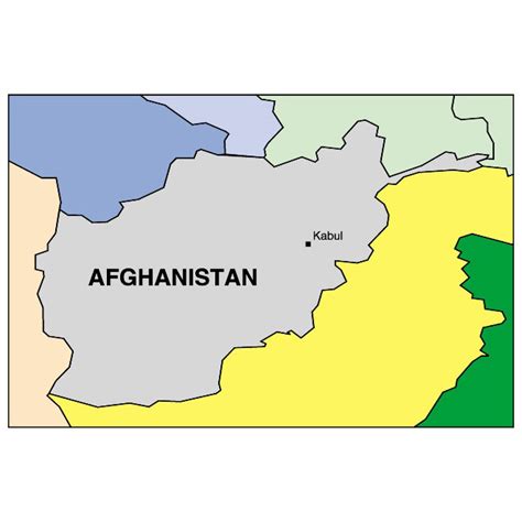 Map Of Afghanistan Royalty Free Stock Svg Vector