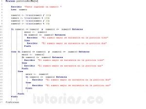 Sentencia Si Sino Pseint Posicion Del Mayor Valor Tutorias Co