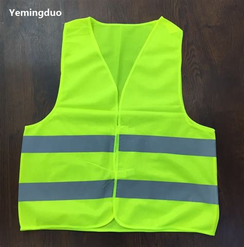 Night High Visibility Fluorescent Traffic Reflective Work Vest Warp