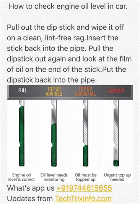 How To Check Engine Oil Level In Cars Driving Theory Engineering