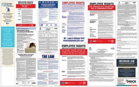 Labor Law Poster Michigan Retailers Shop