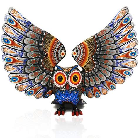 Huichol Art Mexican Folk Art Mexican Artwork Indigenous Art Owl Art