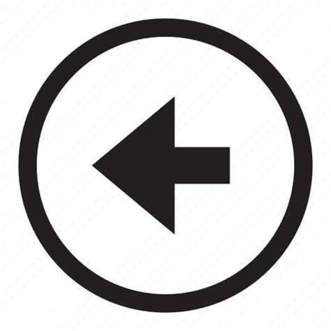 Arrow Back Button Control Left Rewind Icon