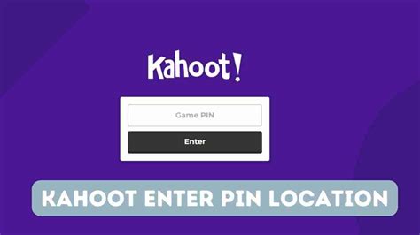 Kahoot Enter Pin Location April Easy Game Access