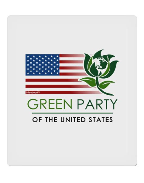 Green Party Us Flag 9 X 105 Rectangular Static Wall Cling Davson Sales
