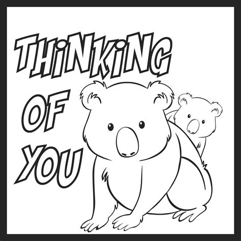 10 Best Thinking Of You Coloring Cards Printable Free Pdf For Free At
