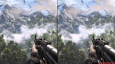Far Cry 4 1080p Vs 4k Dsr Graphics Comparison Youtube