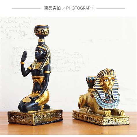 New Goods Listing Resin Egyptian Figurine Candle Holder Sphinxgoddess