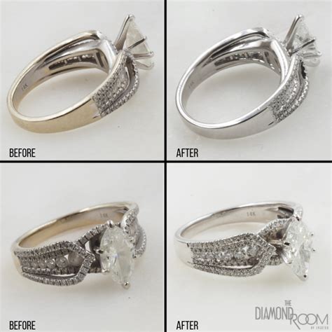 Check Out This Before And After Have Your White Gold Jewelry Looking