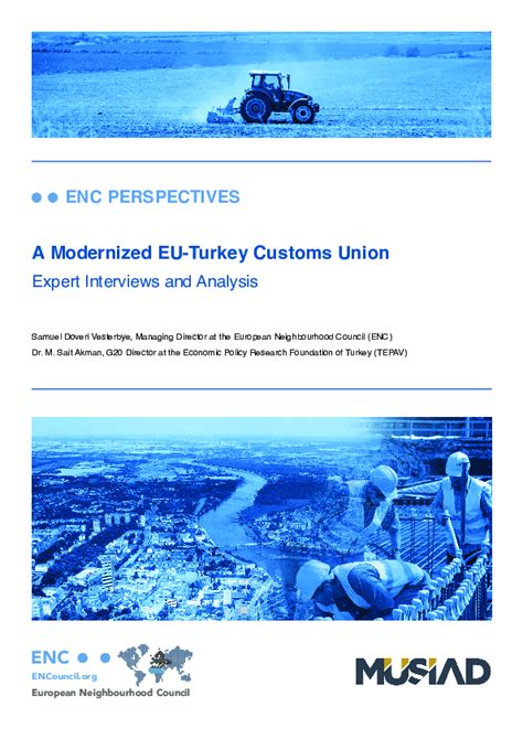 Pdf A Modernized Eu Turkey Customs Union C Enc Perspectives European