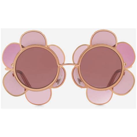 Dolce And Gabbana Flower Inspired Sunglasses In Metal 2 810 Myr Liked On Polyvore Featuring