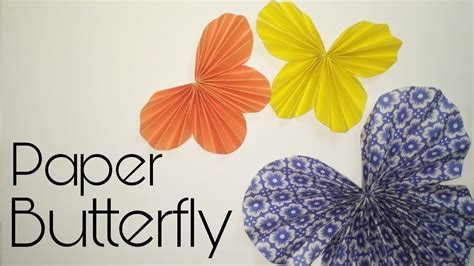Easy Craft How To Make Paper Butterflies Youtube