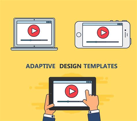 Web Template Of Adaptive Video Form 12693687 Vector Art At Vecteezy