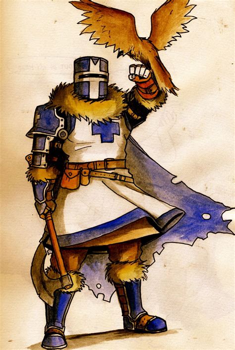 The Blue Knight Castle Crashers Fantasy Character Design Still Life