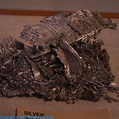 Native silver, a sample of the element Silver in the Periodic Table