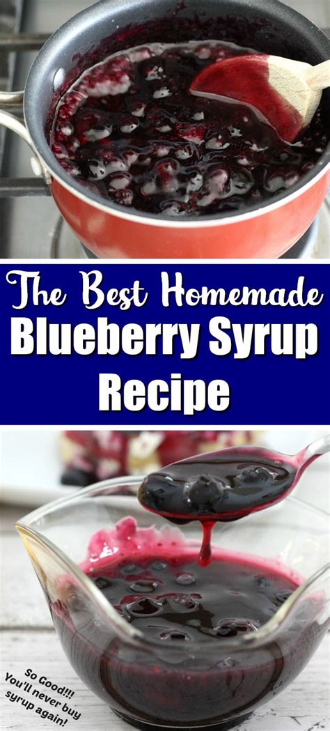 Homemade Blueberry Syrup This Blueberry Syrup From Scratch Is So