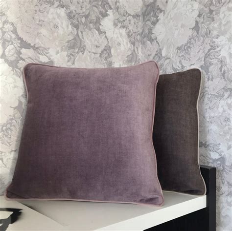 Dusty Purple Textured Velvet Sofa Pillow More Size Velvet Etsy Purple