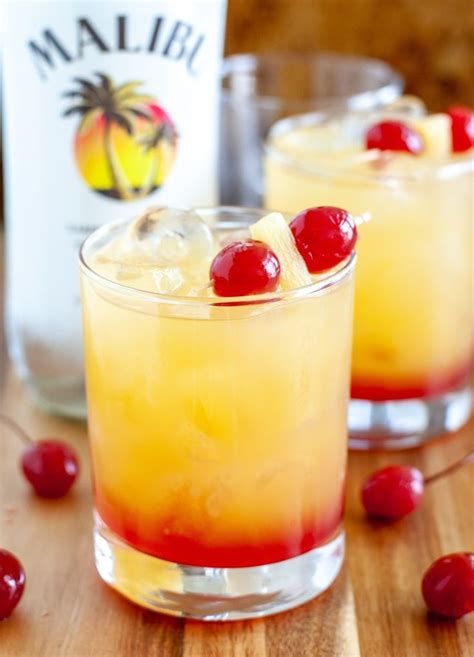 Malibu Recipe Drinks Pineapple Coconut Malibu Rum Summer Cocktail