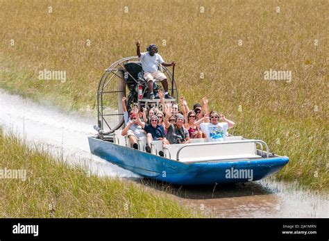 Stock Images Of Everglades National Park Florida Airboats Flying