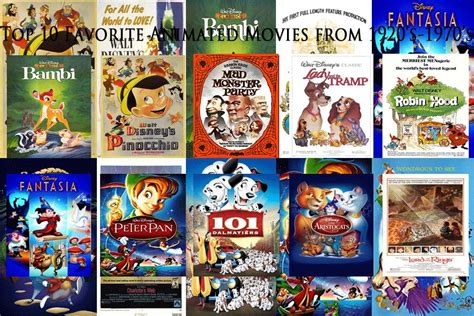 My Top 10 Animated Movies Of The 1920s 1970s By Jackskellington416 On