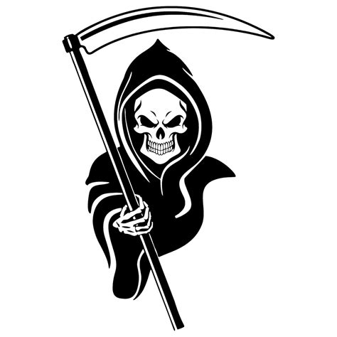 Grim Reaper Decal Death Vinyl Decal Grim Reaper Vinyl Etsy