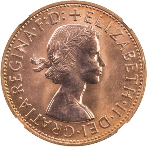 Queen elizabeth ii marks her golden jubilee of 50 years of rule. AUSTRALIA: Elizabeth II, 1952-, AE penny, 1961. NGC PF66