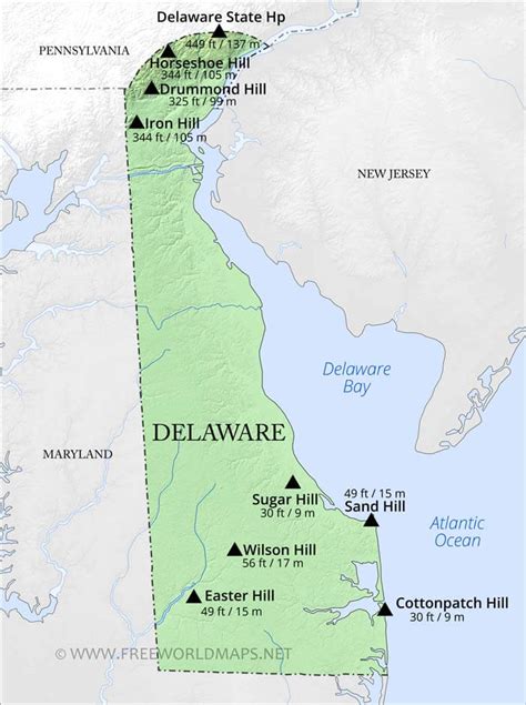 State Of Delaware Map