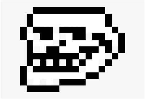Troll Face Pixel Art Simple