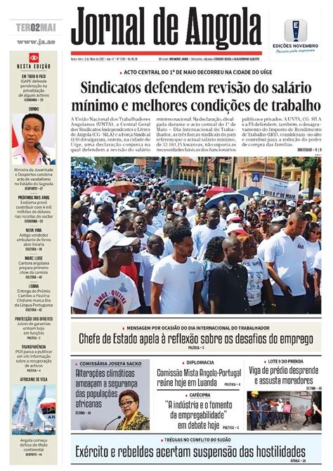 Jornal De Angola Terça 02 De Maio De 2023