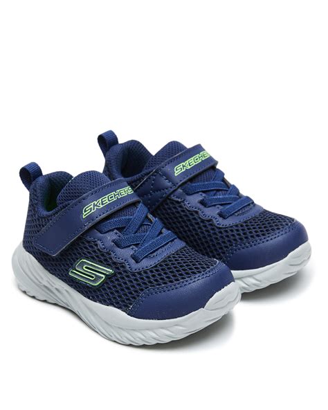 Skechers Boys Nitro Sprint Shoe Toddler Navy Lime Surfstitch