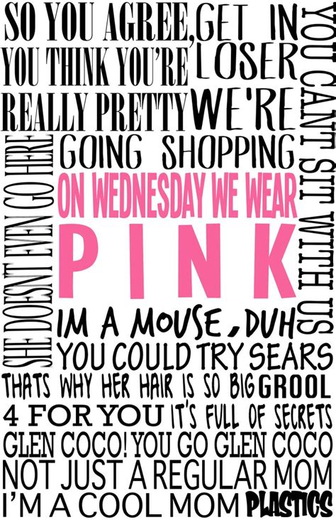Mean Girls Quotes Art Print By Turquoisedhearts Society6