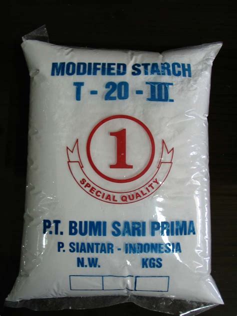 Modified starches are used in practically all starch applications. Modified Oxidized Starch T-20 Iii products,Indonesia ...