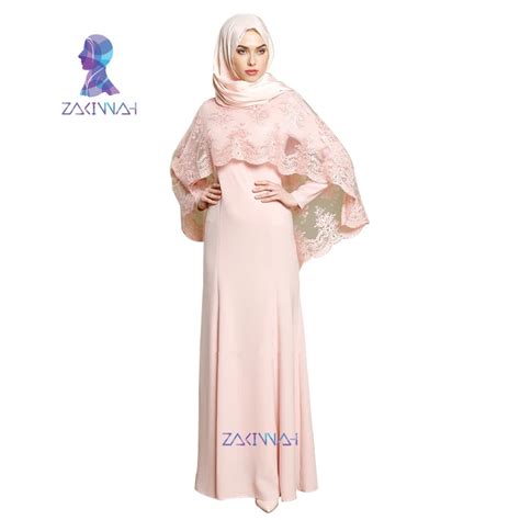 Aliexpress Com Buy Zakiyyah Muslim Maxi Dress Abaya Embroidery Lace