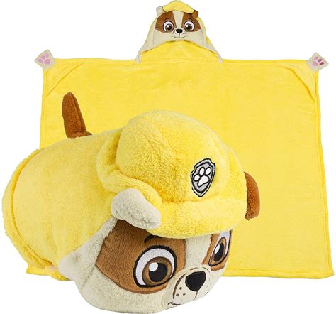 Comfy Critters Nickelodeon Paw Patrol Rubble Huggable Hooded
