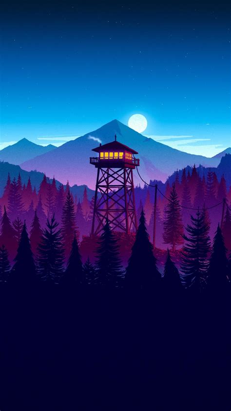 1080x1920 Firewatch Sunset Artwork Iphone 7 6s 6 Plus And Pixel Xl