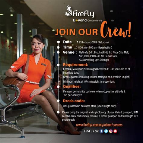 Go for a simple design and pattern that matches your suit and shirt. Firefly Cabin Crew Walk-in Interview (February 2019 ...